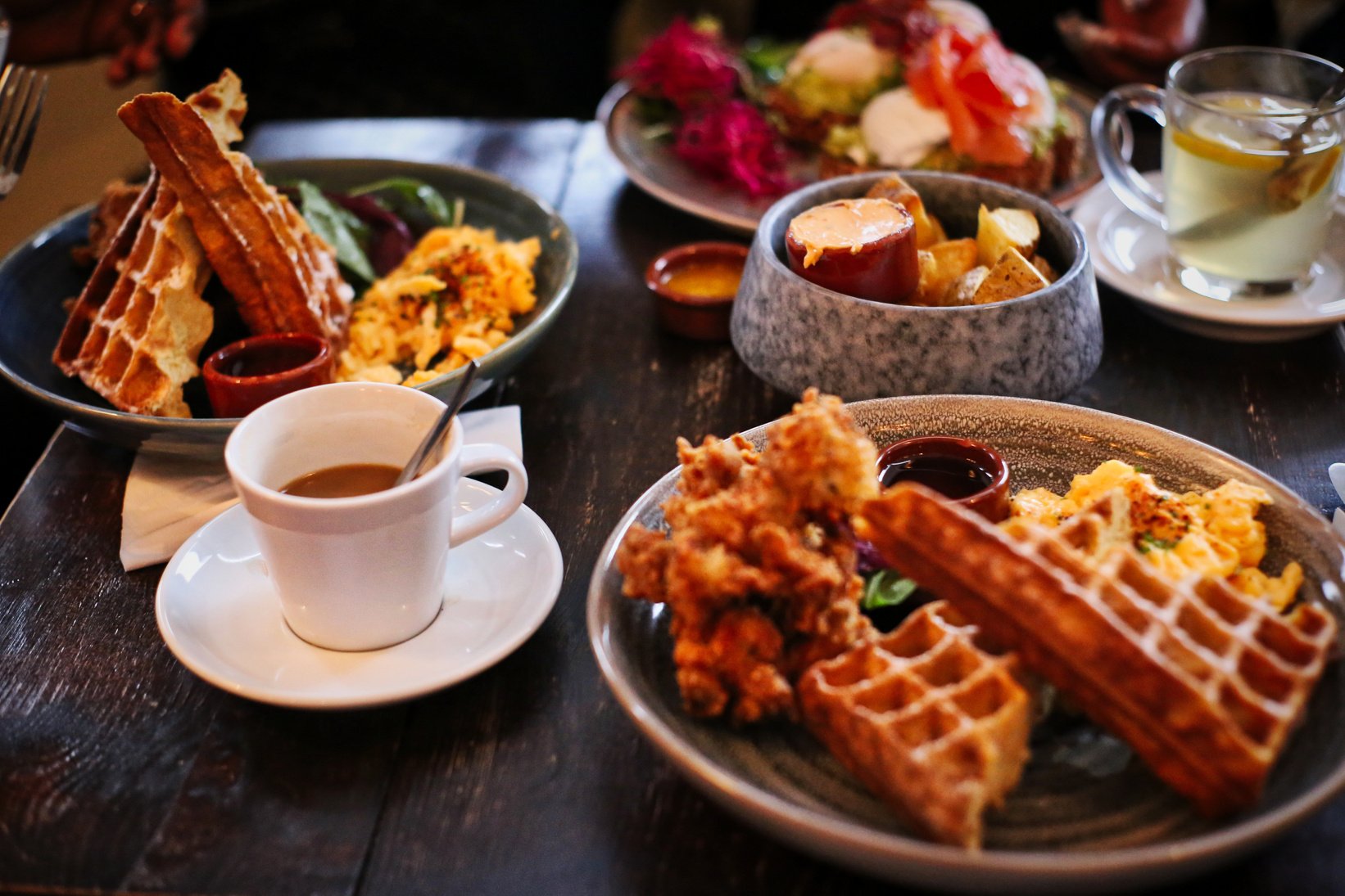 Brunch Food on a Table in Amsterdam